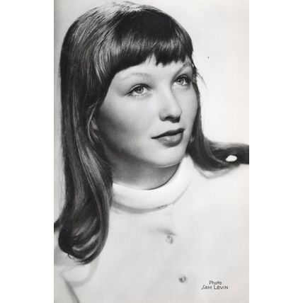 Marina Vlady Film Actress Vintage Real Photo Sam Levin Postcard