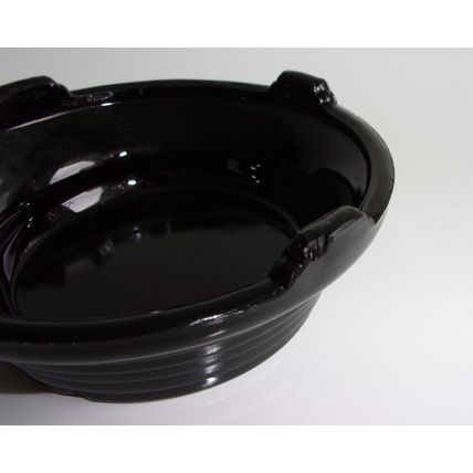 Art Deco Black Glass Plinth / Base / Stand.