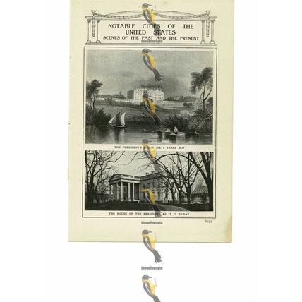 Washington DC, 1840 & 1900, USA, Book Illustration (Print), 1909