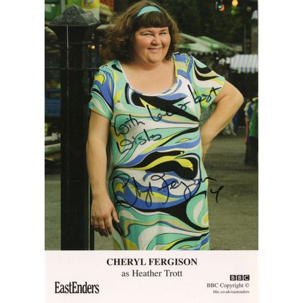 Cheryl Fergison as Heather Trott Eastenders Hand Signed Cast Card Photo