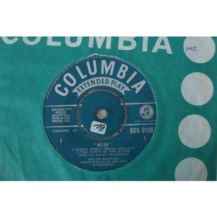 A3-HELEN SHAPIRO-HELEN–UK 7" EP-1961-NM -1st PRESS -GOODY GOODY-NO SLEEVE