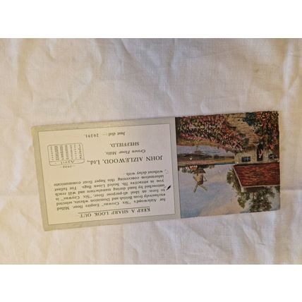 Vintage John Aizelwood Ltd Flour Mill Sheffield Blotting Paer