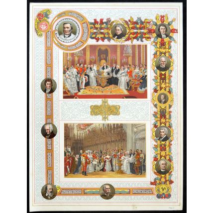 HER MAJESTY’S GLORIOUS JUBILEE 1897 Queen Victoria PRINT PLATE V