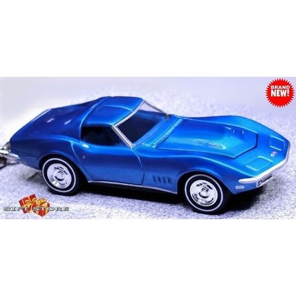 RARE KEYCHAIN BLUE CHEVY CORVETTE C3 CUSTOM Ltd Ed.❤️GREAT GIFT❤️
