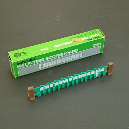 Subbuteo HALF-TIME Scoreboard C111 In Original Referenced Box