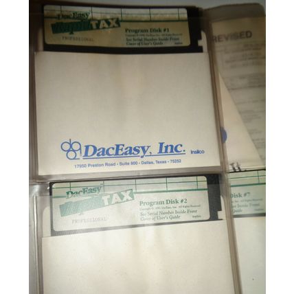 DacEasy Rapid Tax, Professional Version - 1989