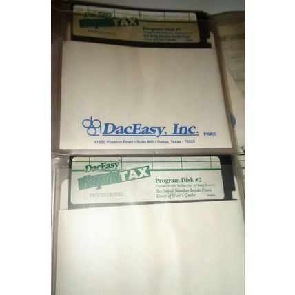 DacEasy Rapid Tax, Professional Version - 1989