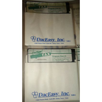 DacEasy Rapid Tax, Professional Version - 1989