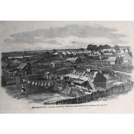 1865 The Freedmen's Village, Hampton VA + Hanging of negro slave Amy Spain