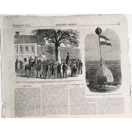 1865 The Freedmen's Village, Hampton VA + Hanging of negro slave Amy Spain