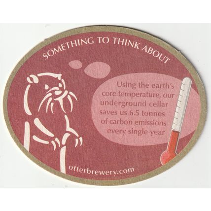BEER MAT - OTTER BREWERY - A YARD OF OTTER - (Cat No 050) - (2011)