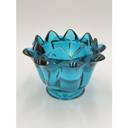 Vintage Viking Art Glass Epic 1507 Frog Artichoke Flowerlite MCM 1968