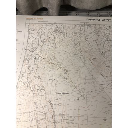 OS map 1:10000 N. Yorks. Sheet NZ 60 SE 1978 Westerdale Moor, Botton, Danby Beck