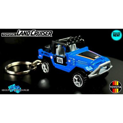 RARE KEYCHAIN BLUE TOYOTA LAND CRUISER FJ40 CUSTOM Ltd.
