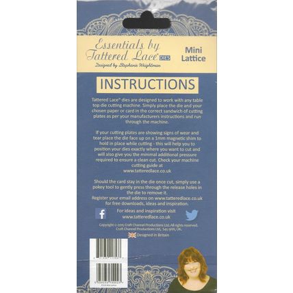 Tattered Lace. Mini Lattice Die Set. Die Cutting Cardmaking Scrapbooking Crafts