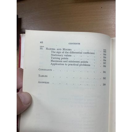 1962 "NATIONAL CERTIFICATE MATHEMATICS" VOLUME 2 HARDBACK BOOK (P3)