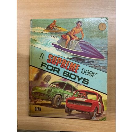 1973 "SUPREME BOOK FOR BOYS" ILLUSTRATED ANNUAL HARDBACK BOOK (P4)