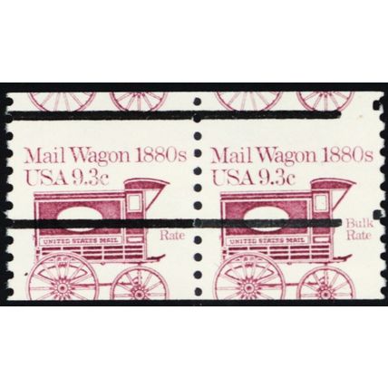 1903, Mint NH 9.3¢ Pair of Miscut Coil Error Stamps * Stuart Katz