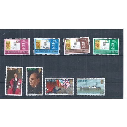 Jersey stamps. 1969 Post Office Inauguration & 1970 Liberation MNH (AQ421)