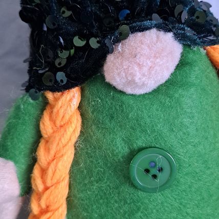 New Lot 2 PLUSH ST PATRICK'S DAY 13" GNOMES Bean Bag Greenbrier Decor Felt