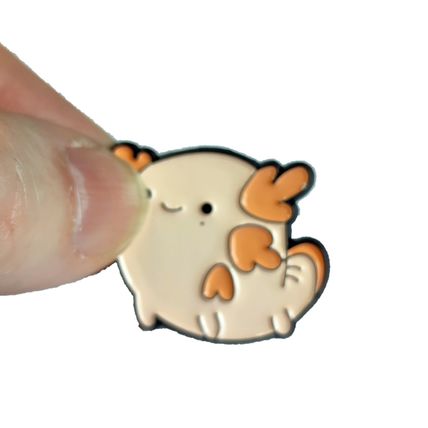 Axolotl Pin Badge Enamel 3.1 cm x 2.5 cm Fun Comic Fun Collectable Animal BA223