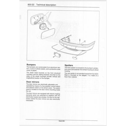 Saab 900 Body Repairs Workshop Manual 1993 199321149 PDF