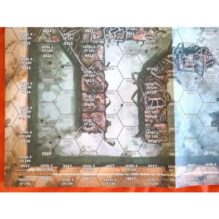 2 Unused BattleTech Paper Maps Solaris VII King of the Mountain & The Scrapyard