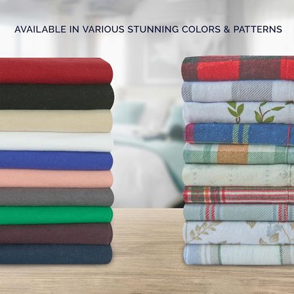 Elegant Comfort Soft 4-Piece 100% Turkish Cotton Flannel Sheet Set - Premium Qua
