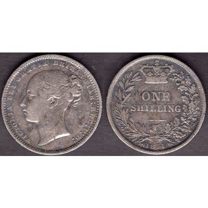 Great Britain. Victoria. Shilling 1871. Die No 23. dy23452