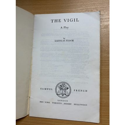 1949 "THE VIRGIL" LADISLAS FODOR DRAMA PLAY FORMAT THIN PAPERBACK BOOK (LL)