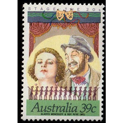 Australia 1989 Stage & Screen 39c MNH Stamp.