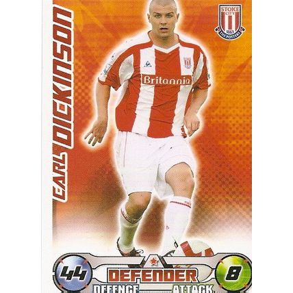 Topps Match Attax 2008/09 Cards: Stoke City - Defender, Dickinson