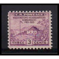 727 3c Washington's Hdqs Average Plus MNH O2588