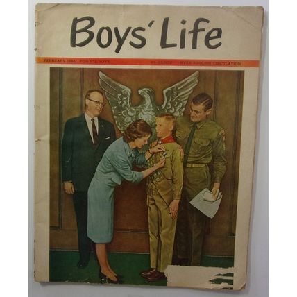 VINTAGE BOY'S LIFE February 1965 magazine