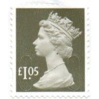2016 Machin Security £1-05p Value. With M16L in Overprint. Unfranked On Piece