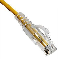 Pack of 2] Slim Cat6a Yellow Copper Ethernet Cable, 10 Gigabit, 500 MHz, Sna...