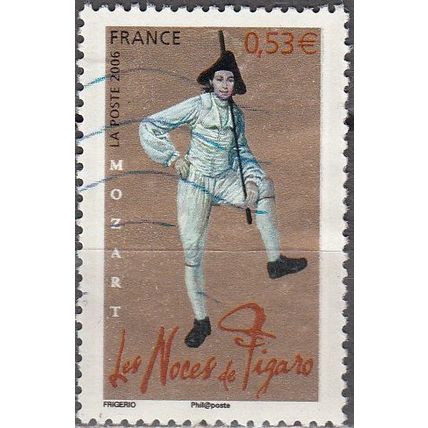 France 2006 Michel 4083 O Cote (2008) 1.60 € Mozart Les Noces de Figaro