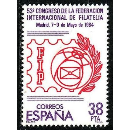 España. 1984. Mi # 2632. Congress of the International Federation of Philately