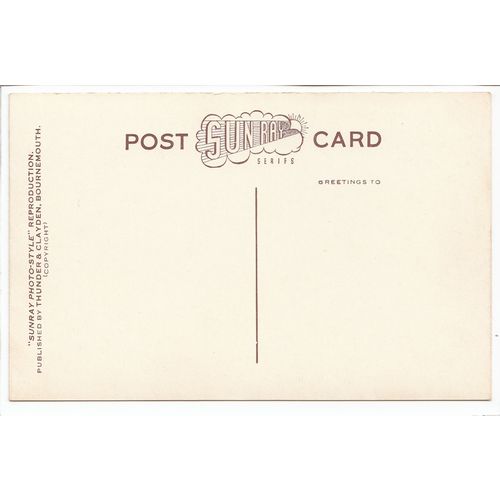 The Sands & Bay Sandbanks Poole Dorset Postcard Sunray Series CM798