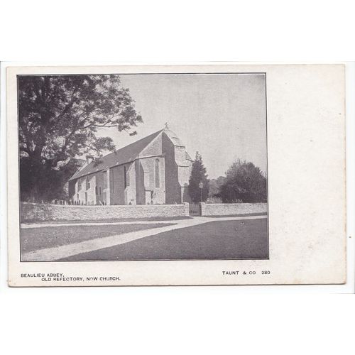 Beaulieu Abbey Old Refectory now Church Hampshire Taunt & Co Postcard 280