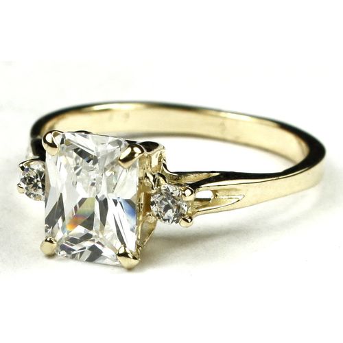 Cubic Zirconia (CZ), 10KY Gold Ring, R171