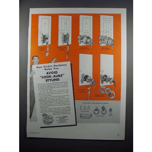 1954 Corbin Hardware Ad