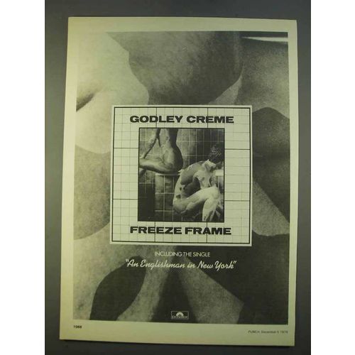 1979 Godley Creme Freeze Frame Album Ad