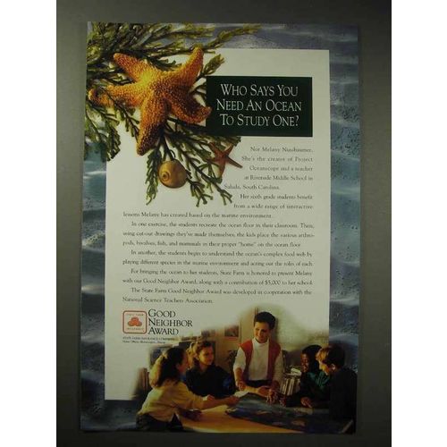 1993 State Farm Insurance Ad - Who Says You Need Ocean