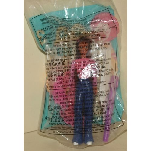 1999 McDonalds Barbie #3 Happenin' Hair Teresa Mint in Package
