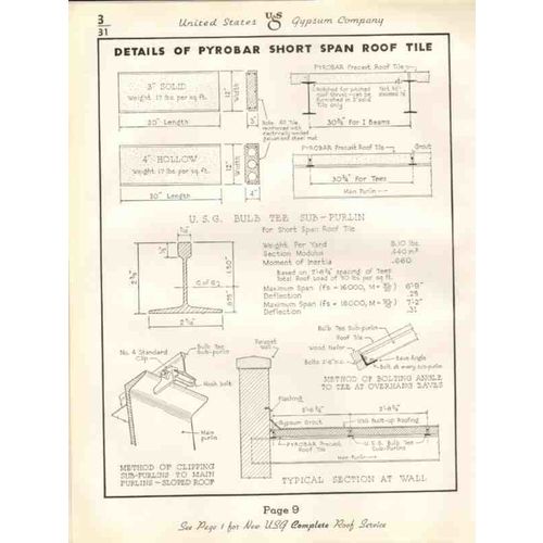 united states gypsum company 1938 red book floor roof vintage catalog