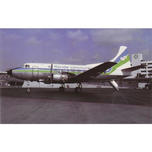 Air Florida Commuter Martin M404 Civil Aviation Postcard (A19855)