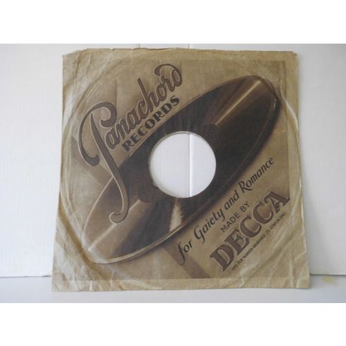 1933 VINTAGE 10" RECORD SLEEVE. PANACHORD RECORDS . /DECCA. VERY GOOD