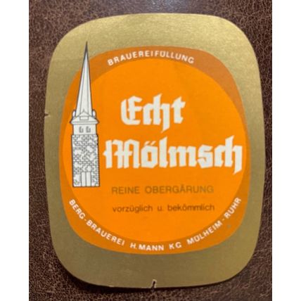 Older German Beer Label 137
