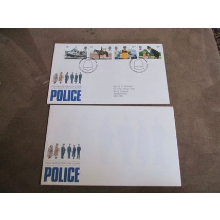 1979 First Day Cover - Metropolitan Police force & spare blank cover